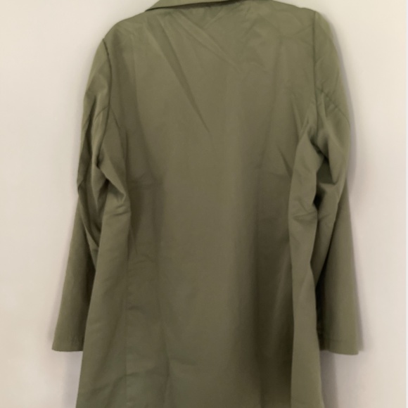 3/$10 Lightweight Olive Green Lapel Blazer - Picture 3 of 5